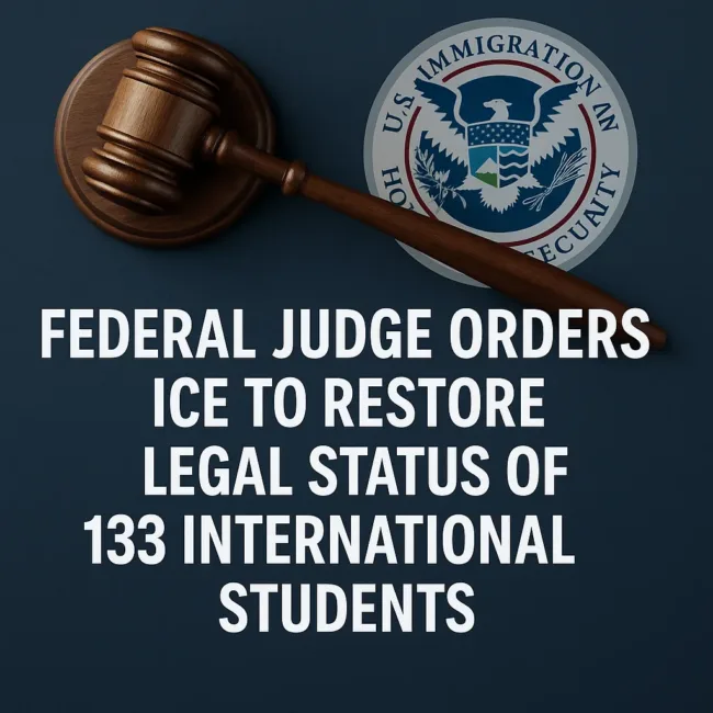 Court Rules ICE Violated Due Process in Mass Visa Terminations of Foreign Students