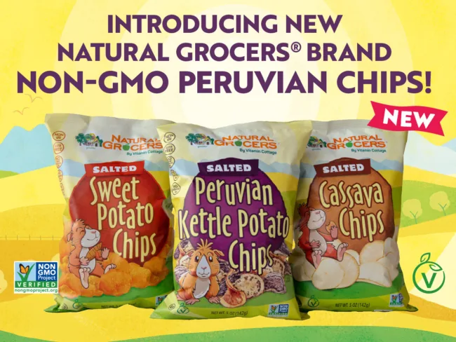 Natural Grocers expands private-label lineup with launch of non-GMO Peruvian chip varieties