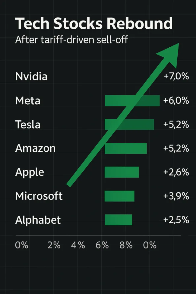 Nvidia sparks $300 billion tech stock rebound after Trump tariff turmoil