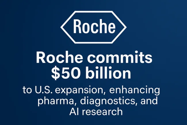 Roche to add 12,000 jobs in five-year U.S. growth plan spanning AI and biomanufacturing