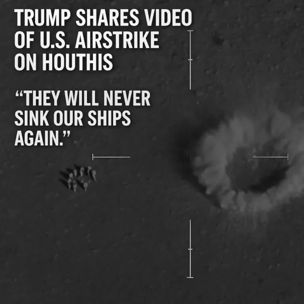 Trump shares video of U.S. airstrike on Houthis as daily strikes continue in Red Sea standoff