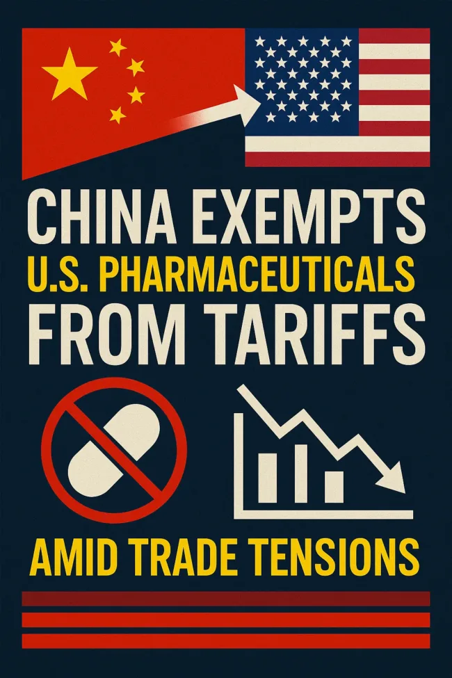 China Moves to Shield Its Healthcare Sector: US Pharmaceuticals Quietly Exempted from 125% Tariffs