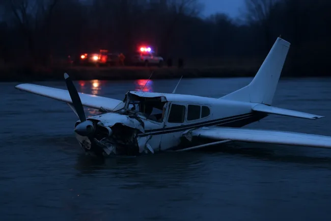 Plane crashes into Nebraska’s Platte River, killing all three aboard