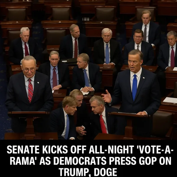 Senate stages all-night vote-a-rama as Democrats force showdown on Trump tax cuts, tariffs, and DOGE oversight