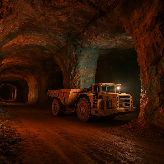 Underground operations at a high-grade copper mine—representative of assets like CSA Copper Mine in New South Wales to be acquired by Harmony Gold Mining Company for $1.03 billion.