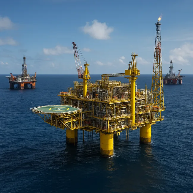 Representative image of Nigeria’s offshore oil platforms. Reflects the new executive push to incentivize cost efficiency and boost sector investment.