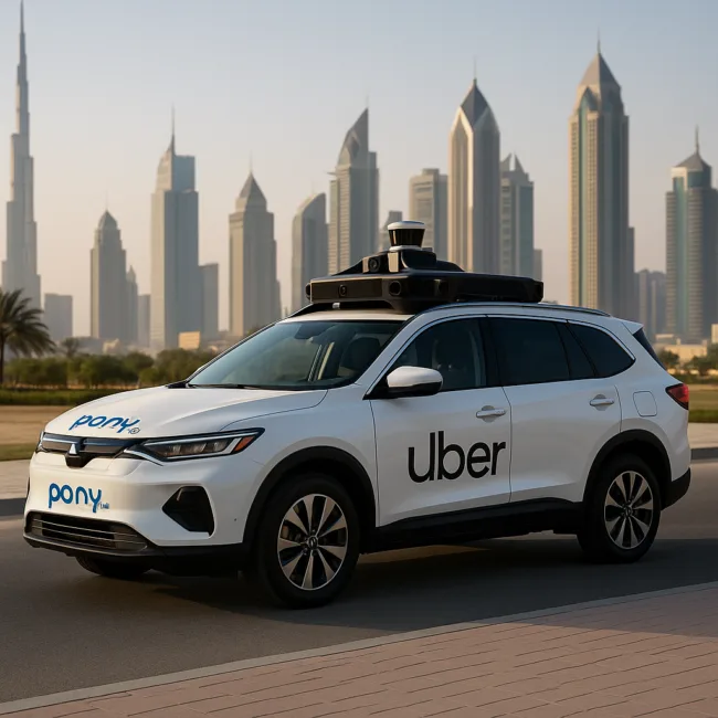 Representative image: Pony AI and Uber Forge Alliance to Launch Autonomous Ride-Hailing in the Middle East