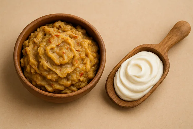 Representative image of a plant-based fat alternative used in food reformulation—illustrating EPG’s creamy texture and calorie-reducing functionality without compromising taste.