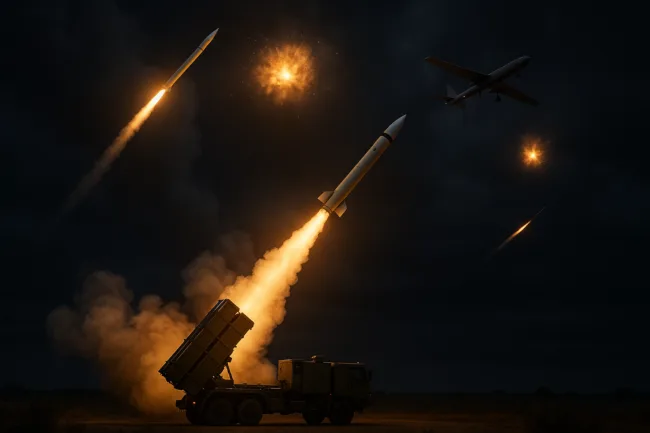 Representative image: Indian Air Defence Intercepts Pakistani Missiles and Drones Targeting Jammu and Northern Cities