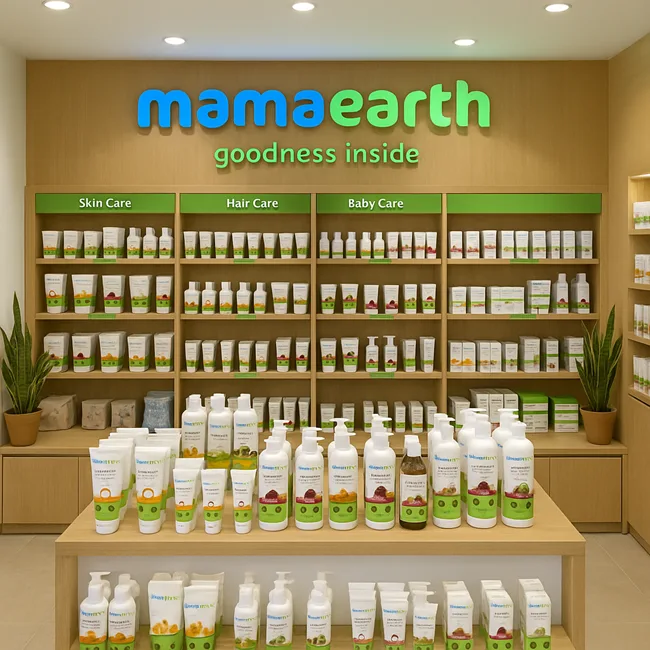 A representative image of a Mamaearth retail store, reflecting the brand’s clean beauty focus and Gen Z-oriented product strategy outlined in the article.