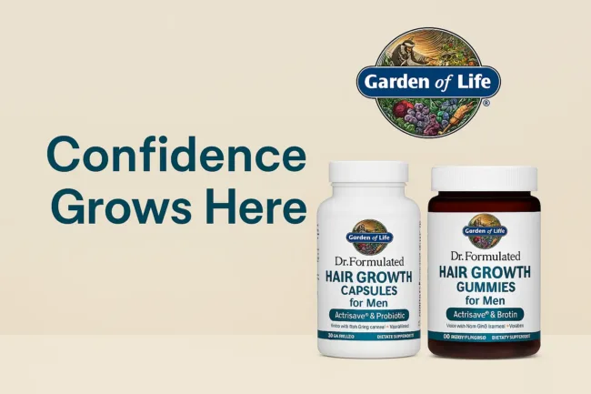 Men’s hair loss breakthrough Garden of Life unveils game-changing supplements for hair regrowth and digestive health