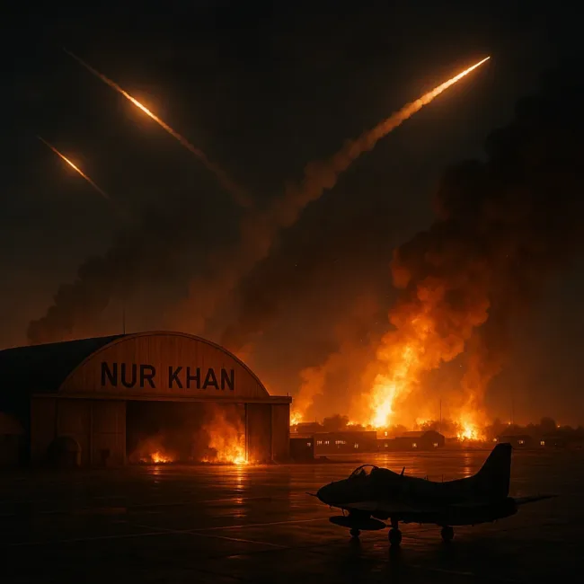 Representative image: Indian missiles hit Nur Khan, Murid, and Shorkot airbases hours after intercepting a new wave of Pakistani drones