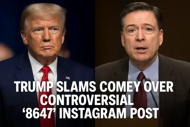 Representative image: Secret Service Investigates Comey’s ‘8647’ Post After Trump Raises Alarm