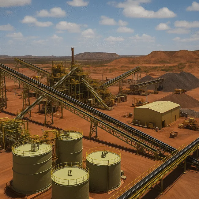 Representative image of a rare earth mining facility in 2025, illustrating global efforts to diversify rare earth elements supply chains beyond China.