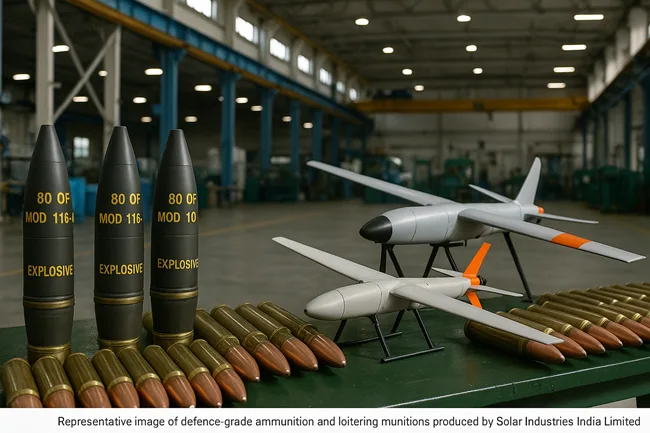 Representative image: Solar Industries (NSE: SOLARINDS) stock rallies as defence playbook expands beyond explosives