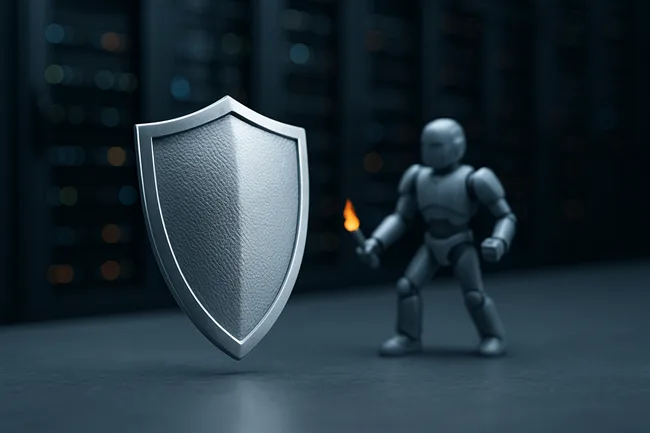 Representative image of an AI system breaching safety defenses, illustrating the Echo Chamber jailbreak risk in enterprise-grade LLM deployments