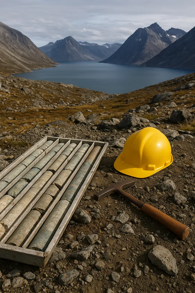 Core samples from the Tanbreez rare earth project in Greenland, where Critical Metals and European Lithium are advancing one of the world’s largest critical mineral deposits with EXIM Bank’s potential US$120 million funding support.