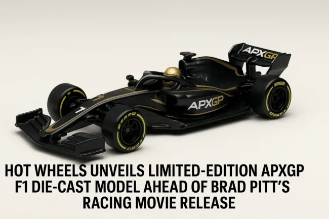Hot Wheels launches APXGP die-cast car tied to Brad Pitt’s Formula 1 movie release