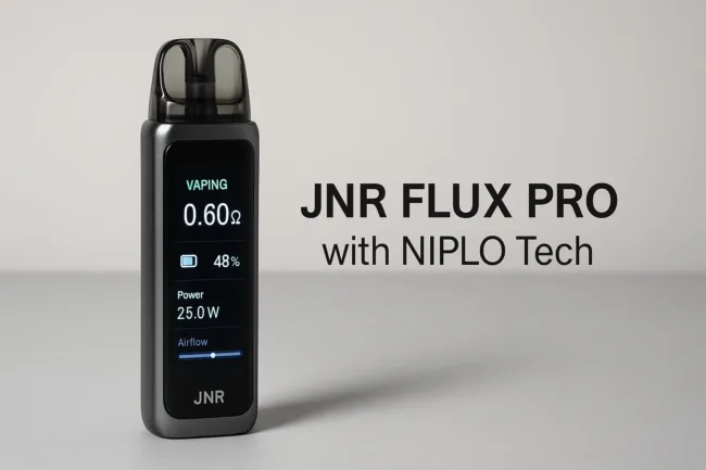 JNR Flux Pro debut powered by NIPLO Tech sets new benchmark for vaporization efficiency in next-gen vape kits