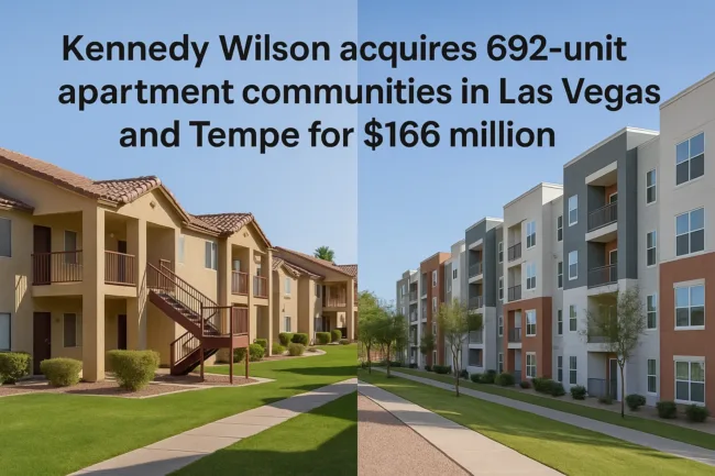 Kennedy Wilson expands Western U.S. multifamily footprint with $166m acquisition