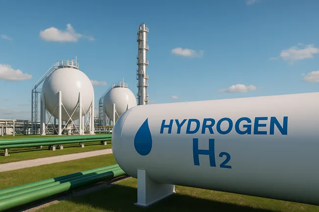 Representative image of large-scale hydrogen storage caverns and processing infrastructure, illustrating the integrated role of RoughH₂ and Aldbrough in enabling the UK’s national hydrogen backbone and energy security strategy.