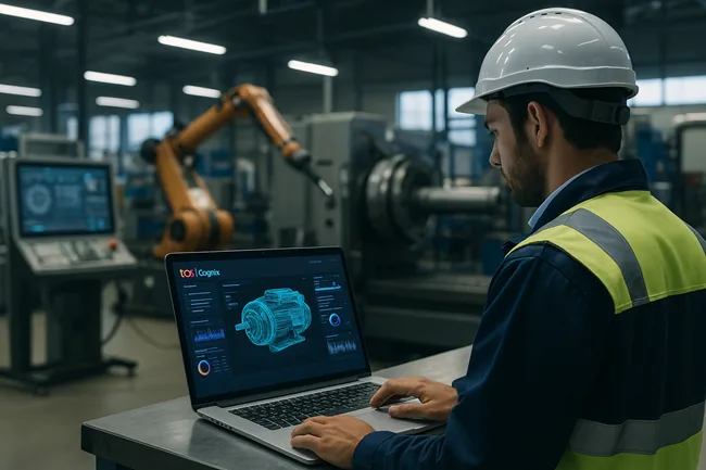 Representative image of a digital twin deployment in a manufacturing facility, aligned with Tata Consultancy Services' Cognix-powered industrial IT strategy in Europe.