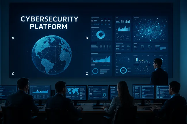 Representative image of an enterprise security operations center adapting to AI-native threat landscapes through unified XSIAM deployment.