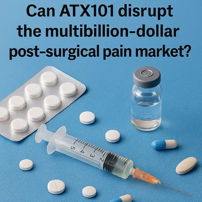 Representative image of ATX101 and emerging non-opioid pain therapies aiming to transform post-surgical pain management and reduce opioid reliance in 2025.