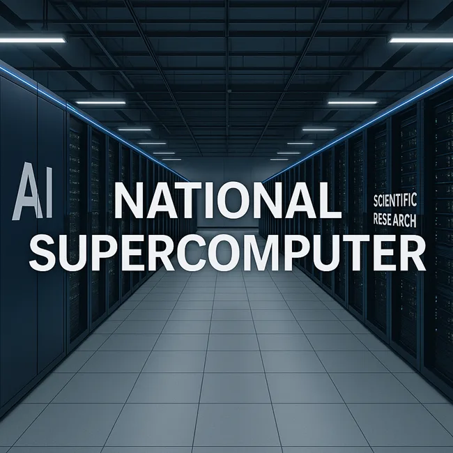 Representative image of a national supercomputing facility for artificial intelligence and scientific research in the United Kingdom.