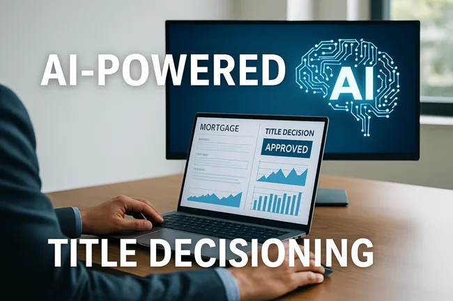 Representative image of AI-powered title decisioning integrated into mortgage lending platforms, illustrating Blend Labs and Doma Technology’s digital partnership