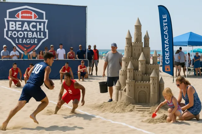 Create A Castle becomes official sandcastle partner for Beach Football League in 2025 partnership