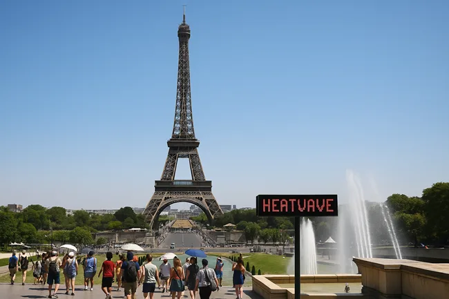 Representative image: Eiffel Tower operations scaled back amid Paris heat wave, symbolizing a wider European shift toward climate adaptation in public landmarks and city infrastructure.