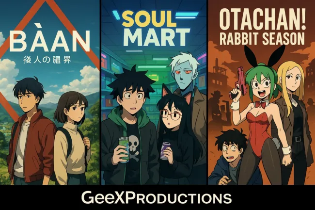 GeeXPlus unveils GeeXProductions with original anime IPs from Gigguk, DillonGoo, and OtakuVS