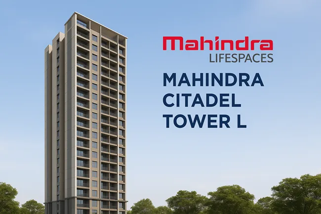Representative image of Mahindra Citadel Tower L, part of a ₹2,500 Cr sustainable housing project in Pune’s Pimpri-Chinchwad region.