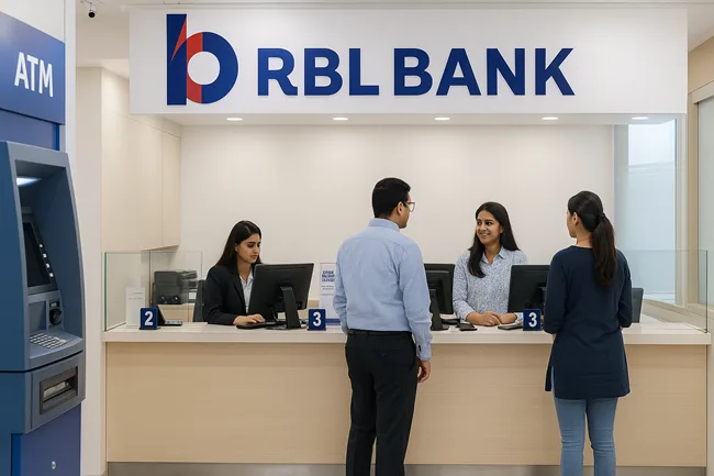 Representative image of RBL Bank Limited’s retail branch operations, reflecting customer interactions and modern private banking services.