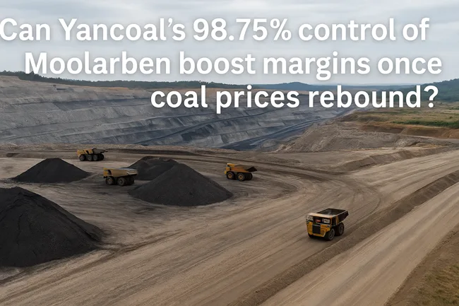 Representative image of Yancoal Australia’s Moolarben mine as the miner consolidates ownership to boost margins ahead of a potential coal price recovery.