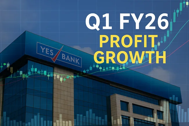 Representative image of Yes Bank Limited’s headquarters with Q1 FY26 profit growth highlights, reflecting improved earnings, CASA momentum, and stable asset quality