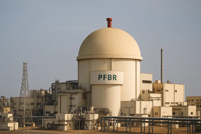 A nuclear reactor facility in India, representing the country’s fast breeder reactor programme and its role in advancing the three-stage atomic energy plan.