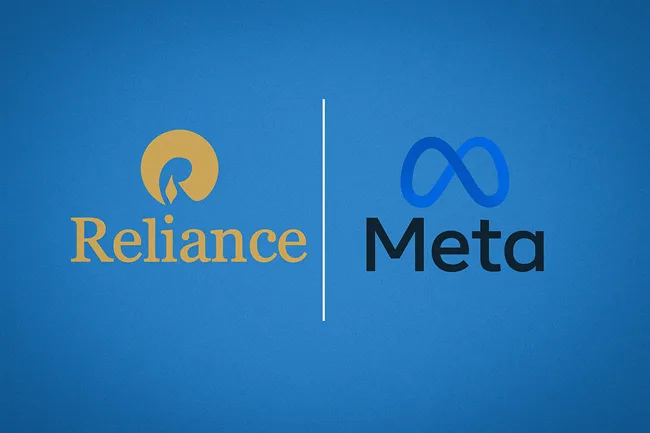 Representative image of Reliance and Meta partnership for Llama-based enterprise AI platforms in India, signaling a new phase in affordable GenAI adoption for SMBs and corporates.