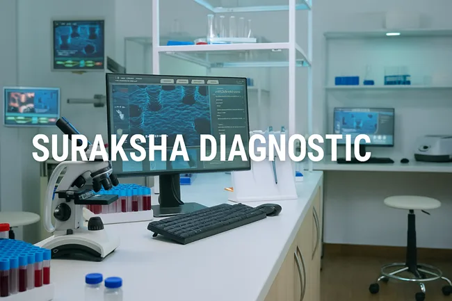 Representative image of a modern diagnostics and genomic testing laboratory, illustrating Suraksha Diagnostic’s advanced healthcare capabilities.