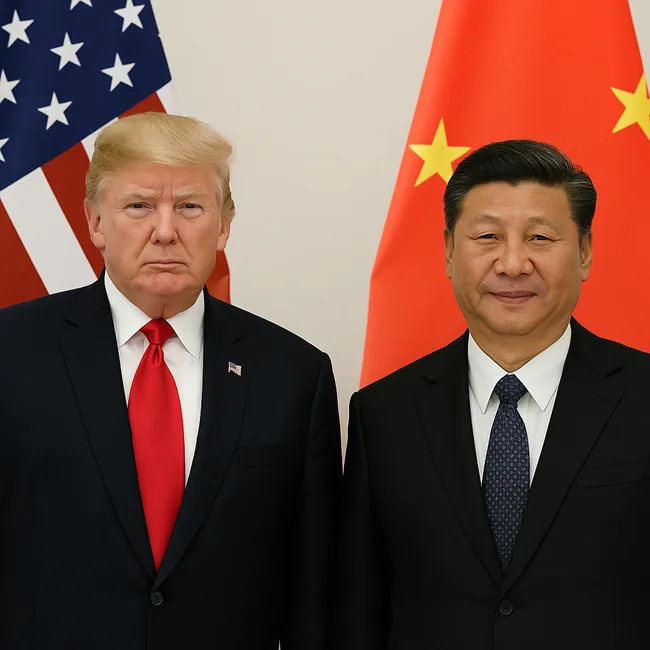 Representative image of U.S. President Donald Trump and Chinese President Xi Jinping, used in the context of the 2025 U.S.–China tariff suspension extension.