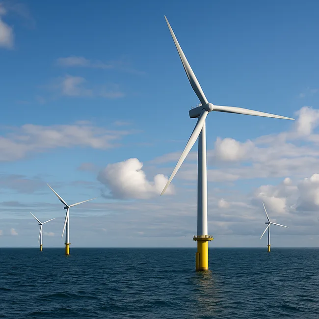 Representative image of offshore wind turbines in the Irish Sea, highlighting the Morgan Offshore Wind Project and the UK’s Round 4 push to become a global offshore wind hub.