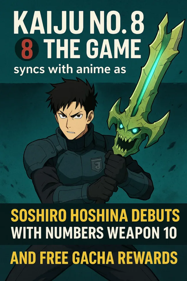 Kaiju No. 8 game syncs with anime as Soshiro Hoshina unlocks Numbers Weapon 10