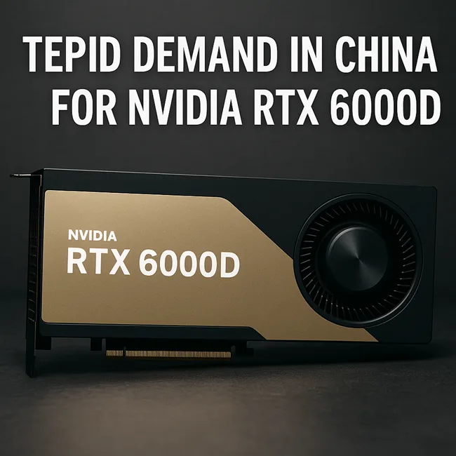 Representative image of Nvidia’s RTX6000D graphics card, which has seen tepid demand in China as major tech firms hesitate over price and performance trade-offs.