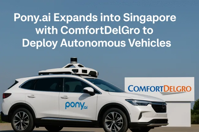 Pony.ai expands into Singapore with ComfortDelGro Will autonomous robotaxis finally move from pilot to reality