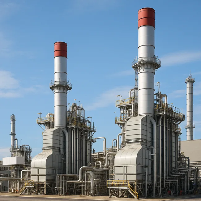 Representative image of high-efficiency gas turbine infrastructure used as a transitional bridge in Asia’s energy shift toward net-zero