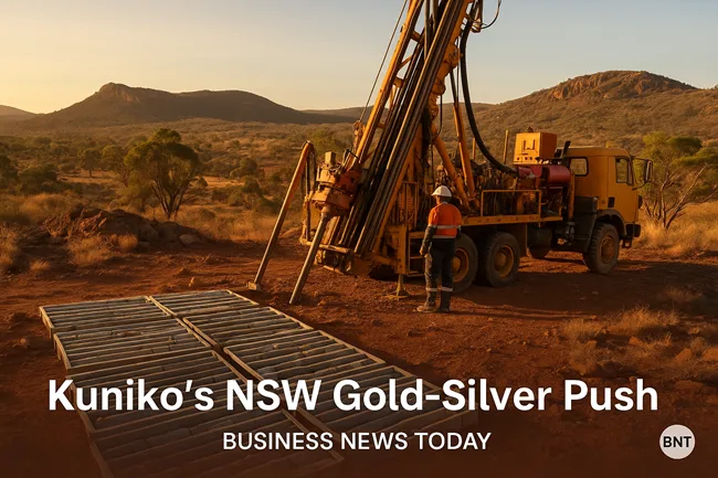Representative image of a gold-silver mineral exploration site in New South Wales. Kuniko Limited is advancing the Commonwealth Project in the Lachlan Fold Belt as part of its critical minerals expansion strategy.