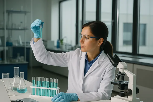 Representative image of oncology research, highlighting BioNTech’s growing focus on antibody-drug conjugates (ADCs) and mRNA cancer therapeutics as it pivots from its COVID-19 vaccine legacy toward a broader oncology pipeline.