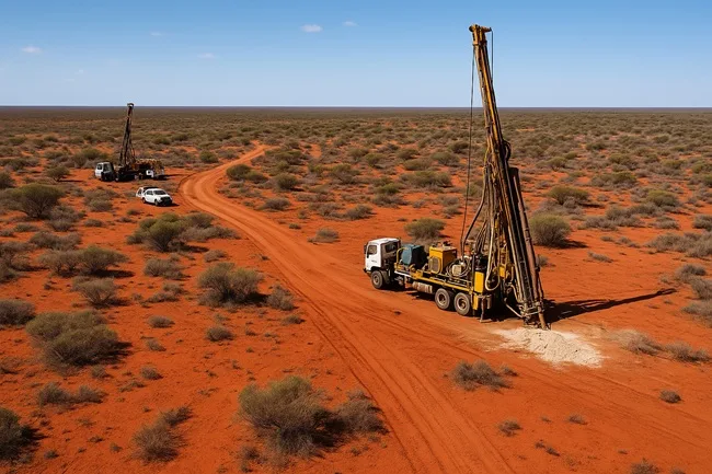 Representative image of heavy mineral sands drilling in Western Australia, reflecting McLaren Minerals’ titanium exploration and resource expansion efforts.