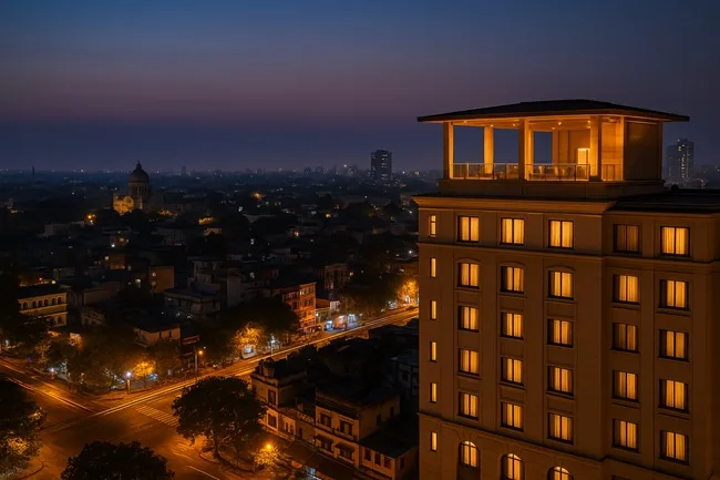 Representative image of a luxury hotel in Kanpur at twilight, symbolizing the rise of tier-II cities like Kanpur in India’s growing luxury hospitality landscape and Hyatt’s JdV by Hyatt expansion.